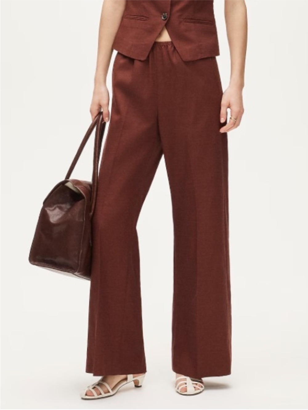 J.Crew Cosmo pant in Gramercy linen blend